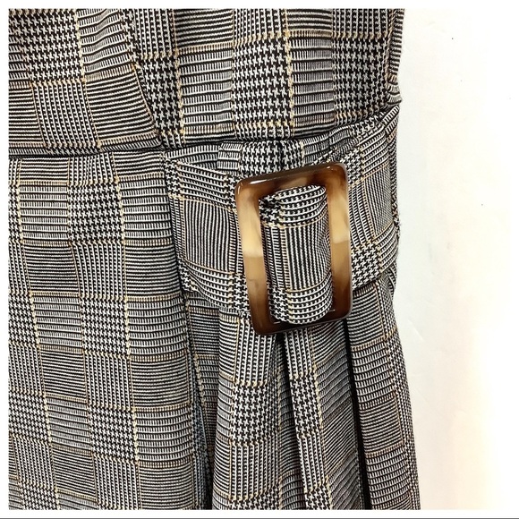 NWT Bailey Blue Plaid Houndstooth Academia Dress L - Picture 9 of 11